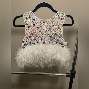 ASOS Ditsy Floral Sequin Top